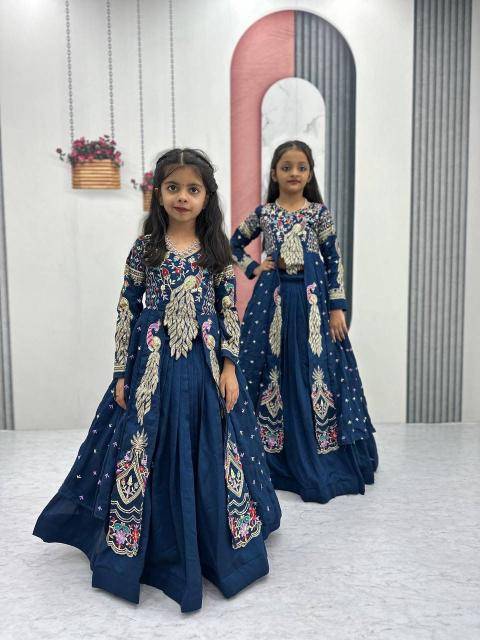 Pc 528 Vichitra Blue Kids fashion wholesale market in Kolkata